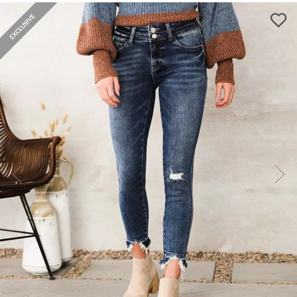 Flying Monkey Mid Rise Ankle Skinny Jeans 30